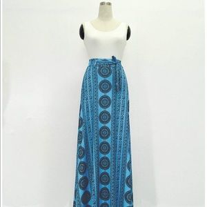 Geometric Pattern Maxi Skirt